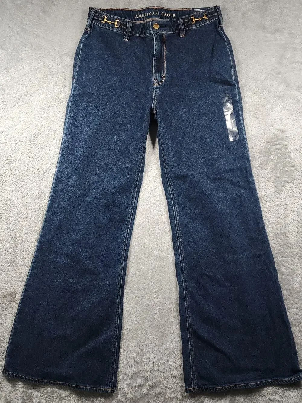 American Eagle Flare Jeans Womens 6 28x30 Dark Wash High Rise Stretch Bootcut